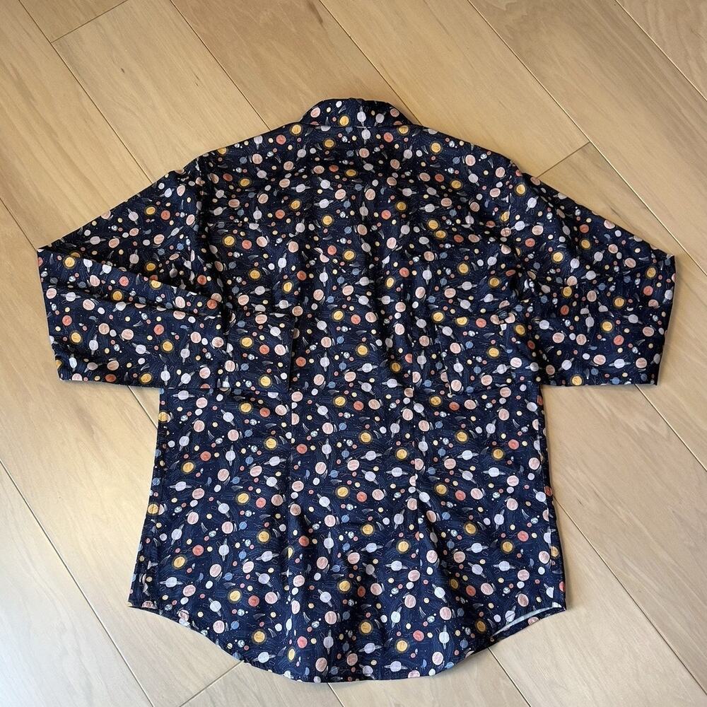 Rockmount Ranchwear Western Snap Shirt in Navy Solar System Women’s Large - Picture 3 of 6